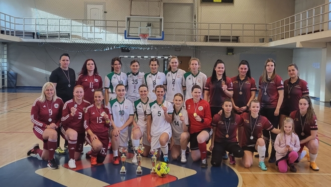 Iekšlietu ministrijas atklātā čempionāta sacensību telpu futbolā sievietēm kopbilde
