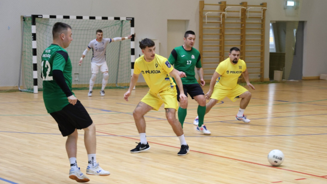 Iekšlietu ministrijas čempionāta sacensības telpu futbolā