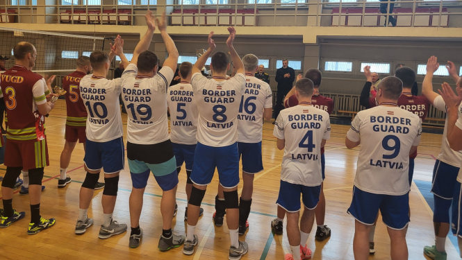 Iekšlietu ministrijas čempionāta sacensībās volejbolā 