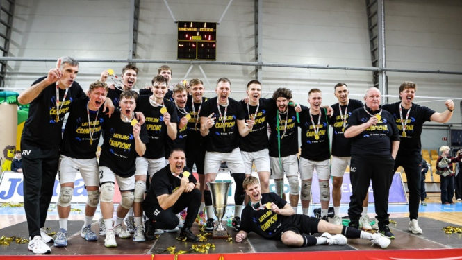 “Robežsardze/Rīga” volejbolisti zelta finālspēlē 