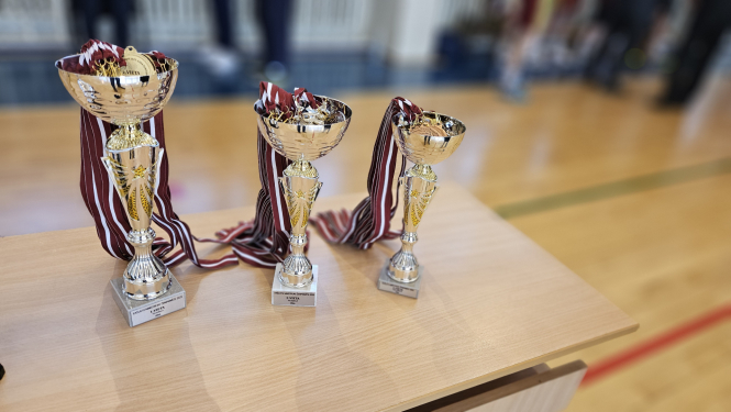 Iekšlietu ministrijas čempionāta sacensību volejbolā kausi