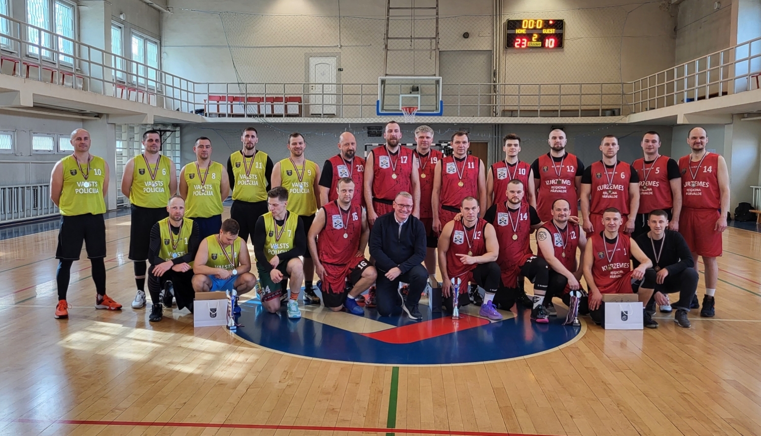 Valsts policijas čempionāta sacensības basketbolā dalībnieki