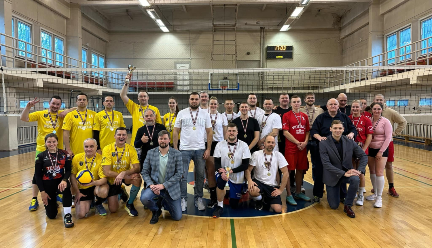 Valsts policijas čempionāta sacensību volejbolā kopbilde