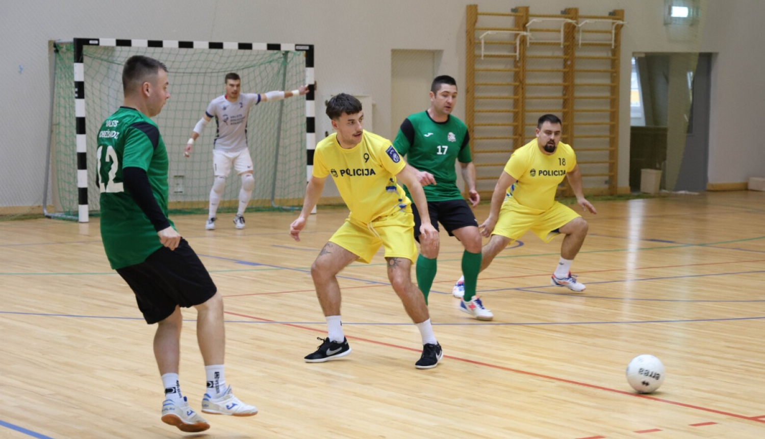 Iekšlietu ministrijas čempionāta sacensības telpu futbolā